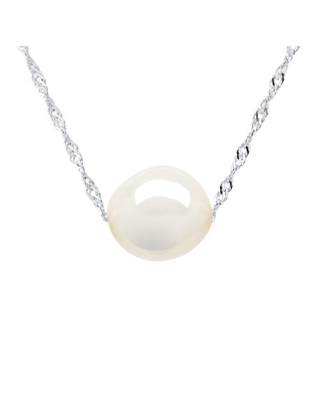 Collier Perle de Culture Baroque 8 mm en Argent 925 - ALBA