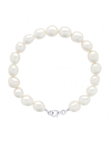 Bracelet Perles de Culture Baroques 8 mm - 4 Coloris Disponibles - Argent 925 - CLARA
