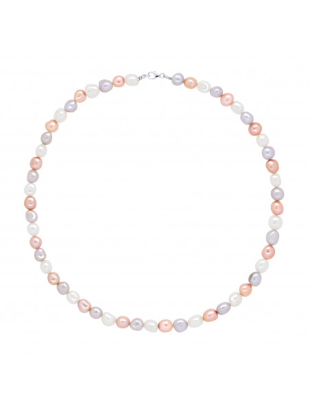 Collier Perles de Culture Baroques 8 mm - 4 Coloris Disponibles - Argent 925 - CLARA