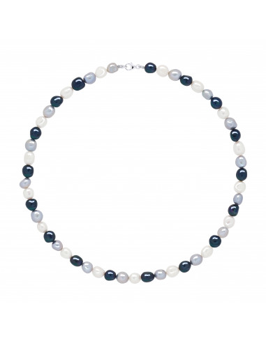 Collier Perles de Culture Baroques 8 mm - 4 Coloris Disponibles - Argent 925 - CLARA