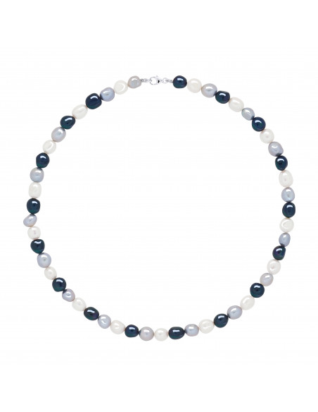 Collier Perles de Culture Baroques 8 mm - 4 Coloris Disponibles - Argent 925 - CLARA
