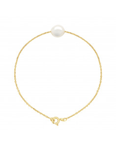Bracelet Chaîne en Or et Perle de Culture Baroque - 3 Coloris - TIPHAINE
