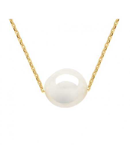 Collier Chaine en Or et Perle de Culture Baroque - 3 Coloris - TIPHAINE