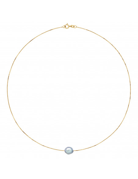 Collier Chaine en Or et Perle de Culture Baroque - 3 Coloris - TIPHAINE