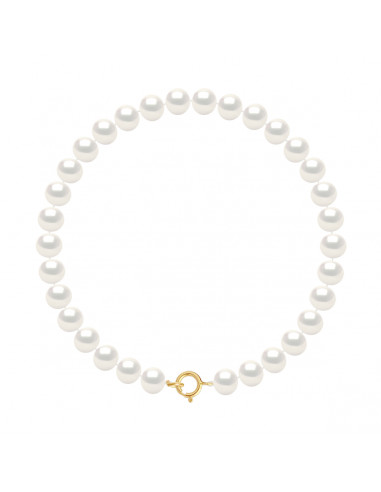 SEMI RUNDE KULTURE Perlen Armband 6mm - Goldverschluss - 2 Farben - Coralie