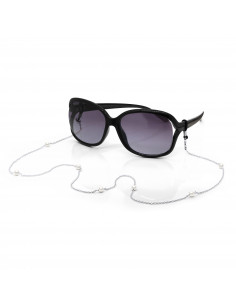 925 Silber Brille Kette und 6 mm Kultursperlen - 5 Farben - Margiella