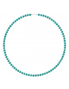 Collier en Turquoise Véritable - Différentes Longueurs - Argent 925 - LUCY